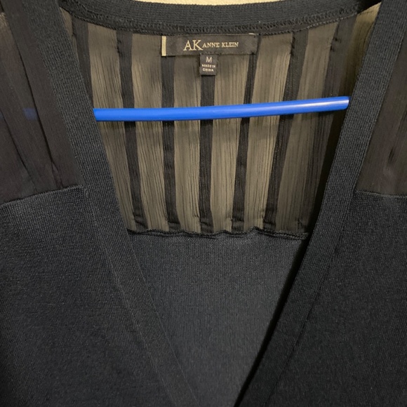 Anne Klein navy cardigan - Picture 2 of 3